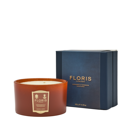 Cinnamon & Tangerine Deluxe Three Wick Candle 420g